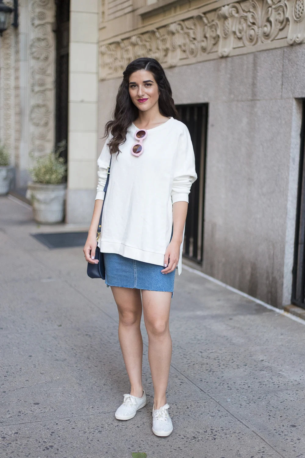 Navy glitter top keds